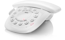 AEG Retro Design Dect Phone with LCD Display - White