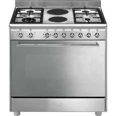Smeg 90cm Gas/Electric Stainless Steel Cooker - SSA92MAX9