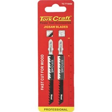 Tork Craft T-Shank Jigsaw Blade Fast Cut for Wood 4mm 6Tpi 2 Piece