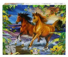 RGS Group Horses in the Surf 36 piece jigsaw puzzle