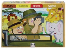 RGS Group Safari Wooden Jigsaw Puzzle - 12 Piece