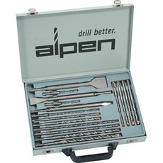 Alpen Sds Plus Drill And Chisel Set 16 Piece In Metal Carry Case