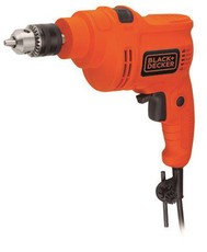 Black & Decker - 550W 1cm Variable Speed Hammer Drill - Orange
