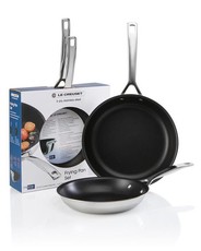 Le Creuset Classic Stainless Steel 2 Piece Non-Stick Frying Pan Set
