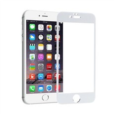 2D iPhone 6 Full Cover Edge to Edge Glass Screen Protector - White