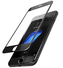 4D iPhone 6 Curved Edge Tempered Glass Screen Protector - Black