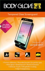 Body Glove Tempered Glass Screen Protector for LG K10 2017 - Black