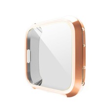 Protective Case and Screen Protector for Fitbit Versa - Rose Gold