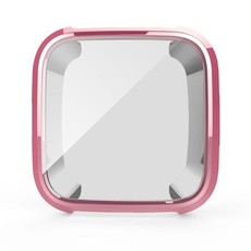 Protective Case and Screen Protector for Fitbit Versa - Rose Pink