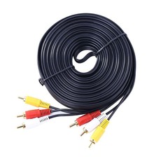 3 RCA Male to 3 RCA Male AV Cable 10M