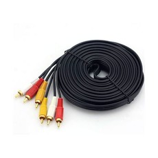 3 RCA Male to 3 RCA Male AV Cable 20M