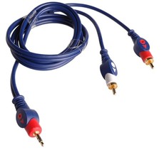Ellies 2RCA to Stereo Mini Jack Patch Cord - 1.2M