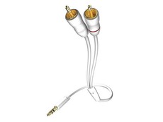In-Akustik Star 3.5-2RCA 1.5m Audio Cable - White