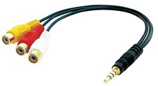 Lindy 4 Segment Stereo To 3X Rca F Cable