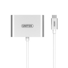 UNITEK USB3.1 Type-C to HDMI/VGA Converter - Silver