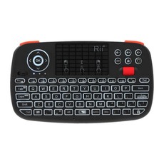 Rii Wireless Qwerty Backlit Gamepad Touchpad|Keyboard|Scroll Wheel Black