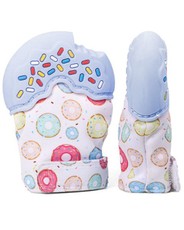 Baby Teething Mittens - Donut Self-Soothing Stimulating Toy - 2 pack