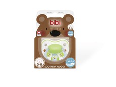 Bibi - 0-6m Silicone Soother - Play Ring - Green