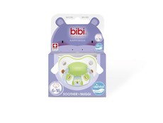 Bibi - 6-16m Silicone Soother - Play Ring - Green