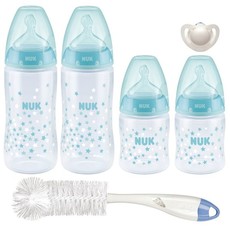 NUK FC+ Temperature Control 4 Bottle Starter Pack STD - Sil Teat - Stars