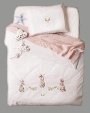 Bella Collection Hunnybunnies White Cot Set