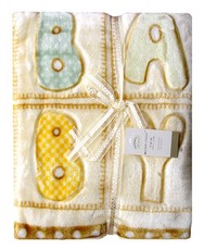 Mothers Choice Mink Cutwork Baby Blanket Beige