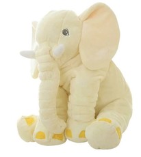 Plush Elephant Pillow - Yellow