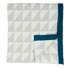 Triangle Geometric Blanket Mint