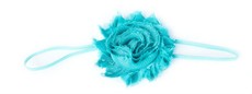 Fine Flower Headband - Aqua