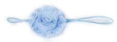 Fine Flower Headband - Baby Blue