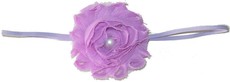 Fine Flower Pearly Headband - Lilac