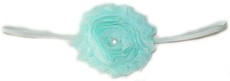 Fine Flower Pearly Headband - Mint