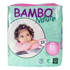 Bambo Nature Extra Large Nappy 16-30kg 22's
