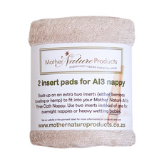 Mother Nature All - in - three Nappy Extra Inserts 2 - Pack