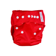 Mother Nature Cloth Nappy (All-In-Three) - Red