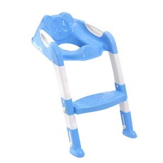 Children's Toilet Seat Chair with Ladder Toilet Training - Blue