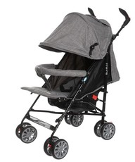 Essentials - Printed Baby Waves Stroller - Grey