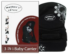 Mothers Choice 3 IN 1 Carrier Black Print