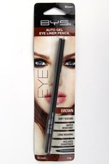 BYS Cosmetics Automatic Gel Eyeliner Pencil Brown - 0.3g