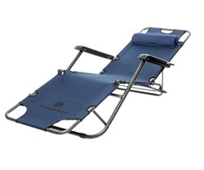 Campground - Recliner Folding Chair - Dark Blue