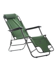 Campground Recliner Folding Chair - Green