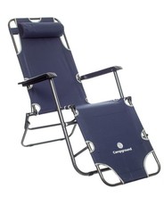 Campground Recling Folding Chair - Navy Blue