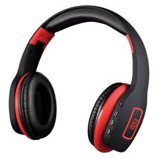 Bounce Bass Series Bluetooth Headphones - Black/Red