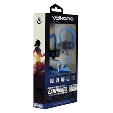 Volkano Race Series Bluetooth Earphones - Black & Blue