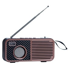 OKCY Wireless Speaker Bluetooth FM Radio C3 Brown