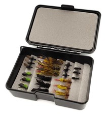 SciFlies Fly Fishing 21 Piece Trout & Bass Dry Flies Terrestrial & Fly Box Set