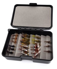 SciFlies Fly Fishing 21 Piece Trout Novice River Flies & Fly Box Set