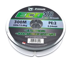 Pioneer Eco XB PE Braid 300m Braided Fishing Line - 13.6kg / 0.24mm / 30lb