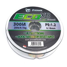 Pioneer Eco XB PE Braid 300m Braided Fishing Line - 9.1kg / 0.18mm / 20lb