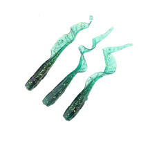 Rosewood Bass Soft Long Screw Tail Bait 3 Per Pack